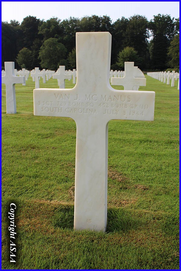 Epinal - S/Sgt. Van J. McMANUS's grave