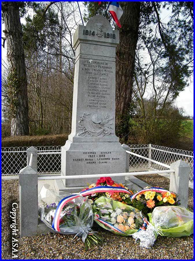 Welles-Perennes - The war memorial
