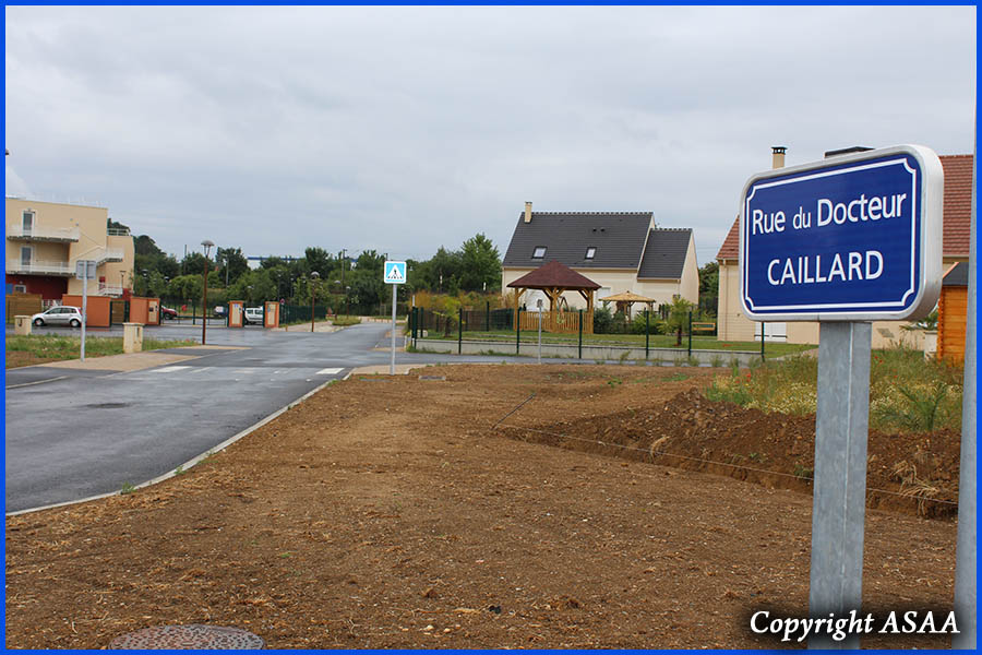 Saint Just-en-Chaussee - The street named after Dr. Caillard